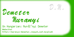 demeter muranyi business card